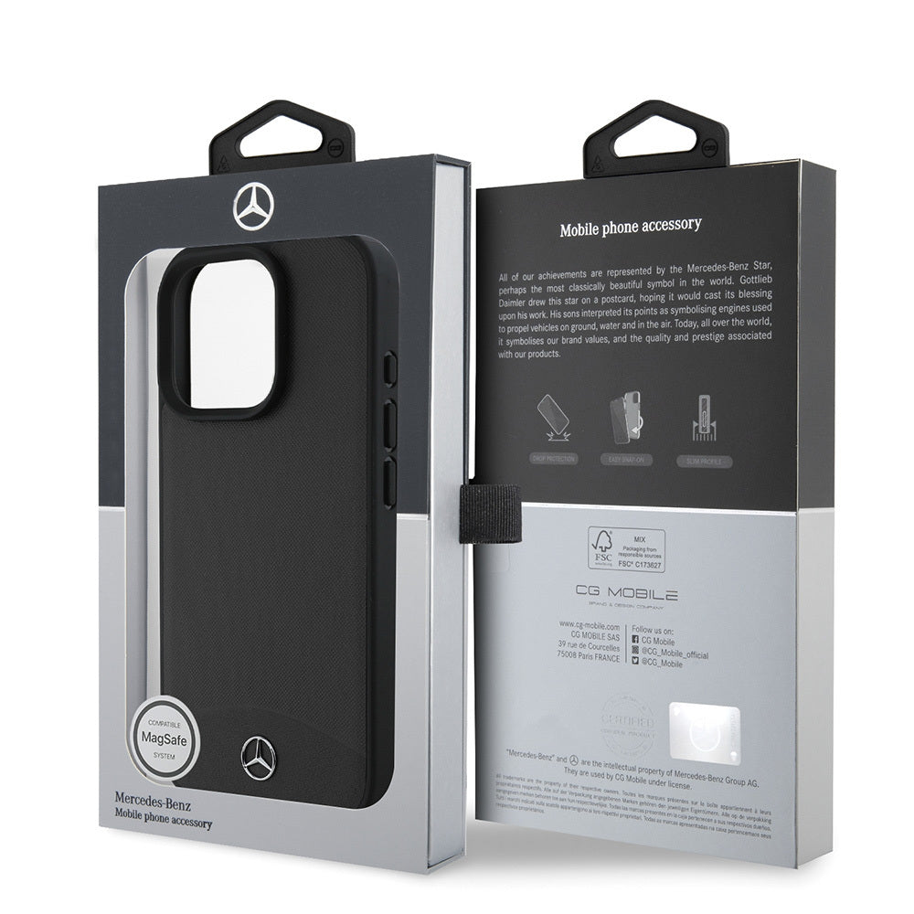 Mercedes Benz iPhone 16 Pro Orjinal Lisanslı M-safe Dokulu ve Düz Deri Kılıf Mercedes Benz iPhone 16 Pro Orjinal Lisanslı M-safe Dokulu ve Düz Deri Kılıf